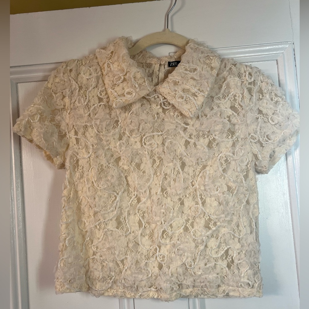 Lace Zara short sleeved blouse